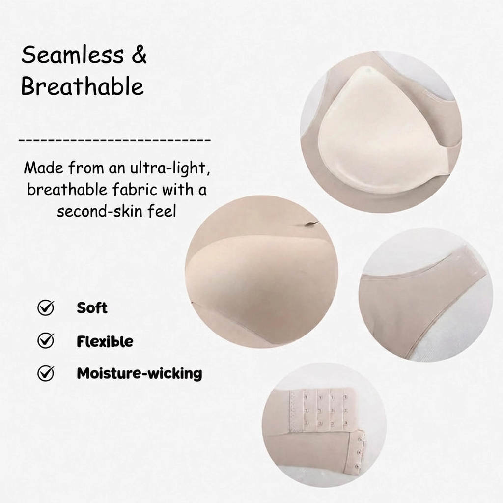 Close-up of the seamless stretch fabric